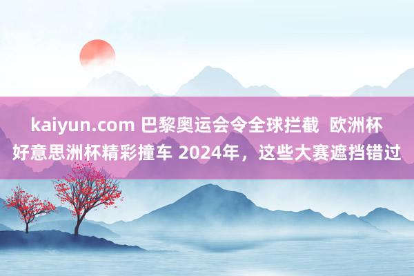 kaiyun.com 巴黎奥运会令全球拦截  欧洲杯好意思洲杯精彩撞车 2024年，这些大赛遮挡错过